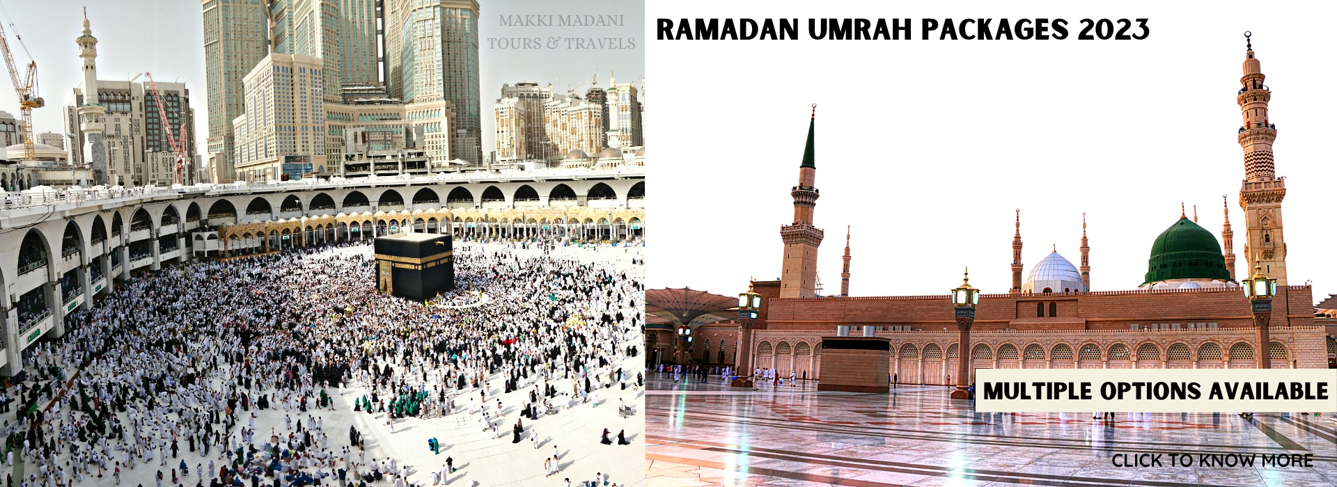 Umrah Package from Mumbai 2024 Makki Madani Tours & Travels